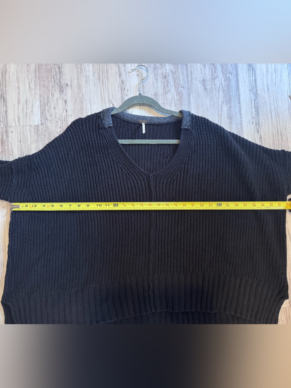 Free People Take Me Over Black Oversized Sweater XS/S - Picture 11 of 12